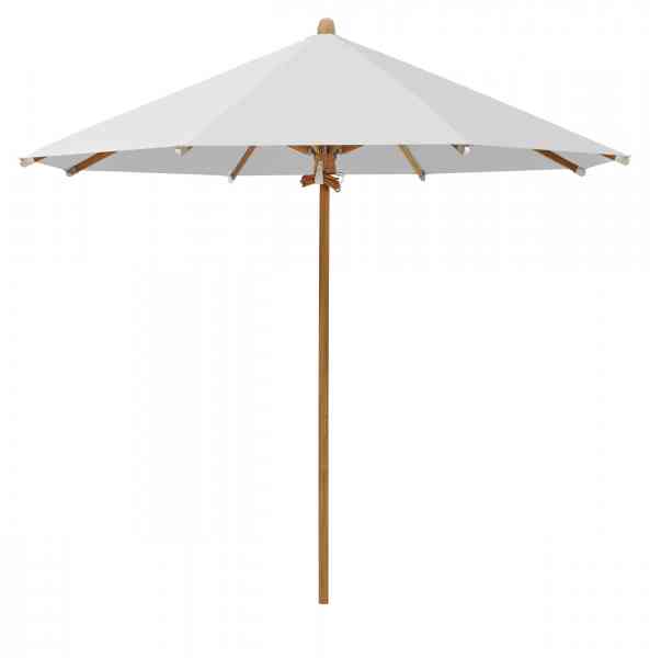 TEAKWOOD Sonnenschirm 350 cm rund, inklusive Schutzhülle