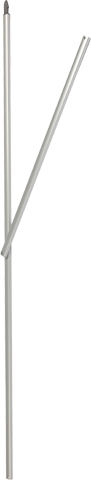 Dachstrebe kpl. 102.5cm zu Alu-Twist 250x200 6-tlg., farblos eloxiert - ab Modell 2012