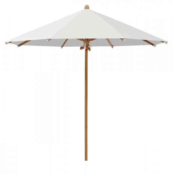 TEAKWOOD Sonnenschirm 350 cm rund, inklusive Schutzhülle