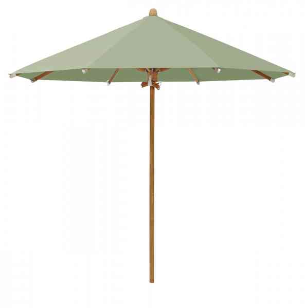 TEAKWOOD Sonnenschirm 300 cm rund, inklusive Schutzhülle
