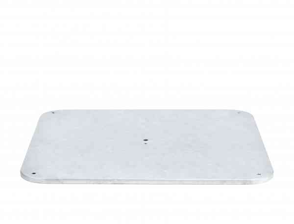 Stahlsockel Z 55 kg feuerverzinkt, 68,5 x 68,5 x 2 cm, ohne Standrohr
