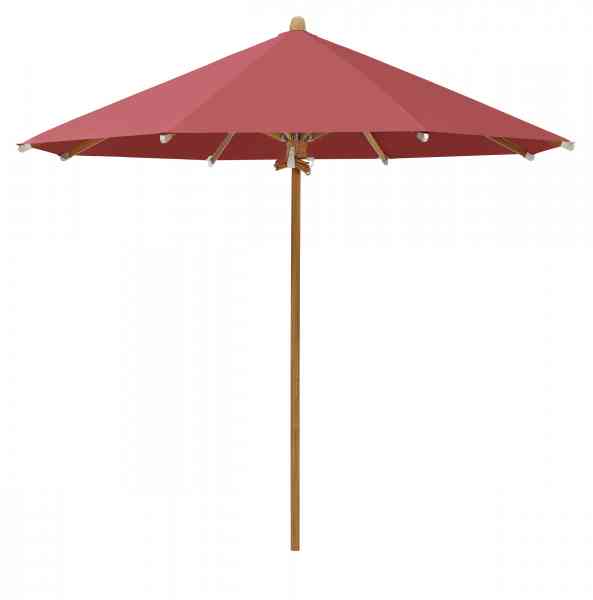 TEAKWOOD Sonnenschirm 300 cm rund, inklusive Schutzhülle