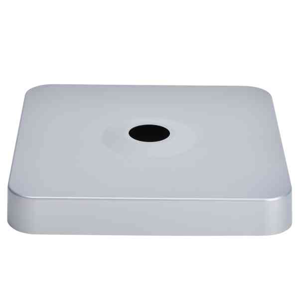 Abdeckung zu Sockel M4 ( 180 KG ), Kunststoff ABS beschichtet, Aluminium-eloxiert-Look
