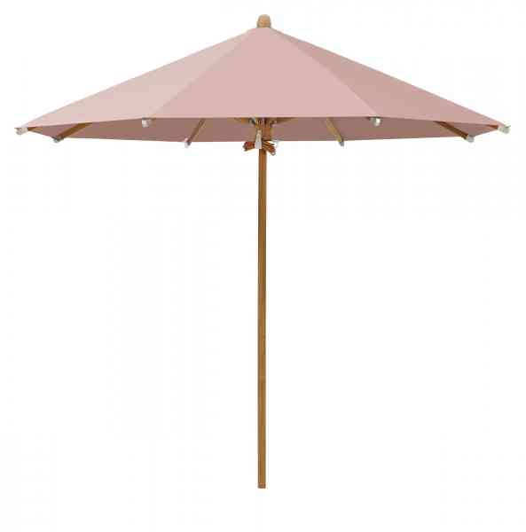 TEAKWOOD Sonnenschirm 350 cm rund, inklusive Schutzhülle