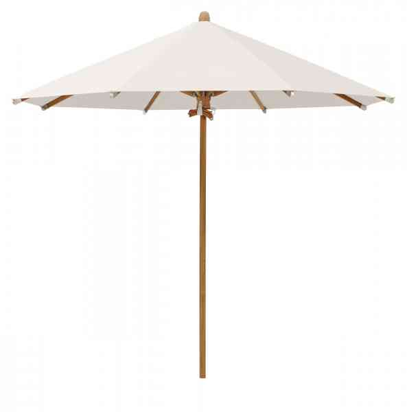 TEAKWOOD Sonnenschirm 300 cm rund, inklusive Schutzhülle