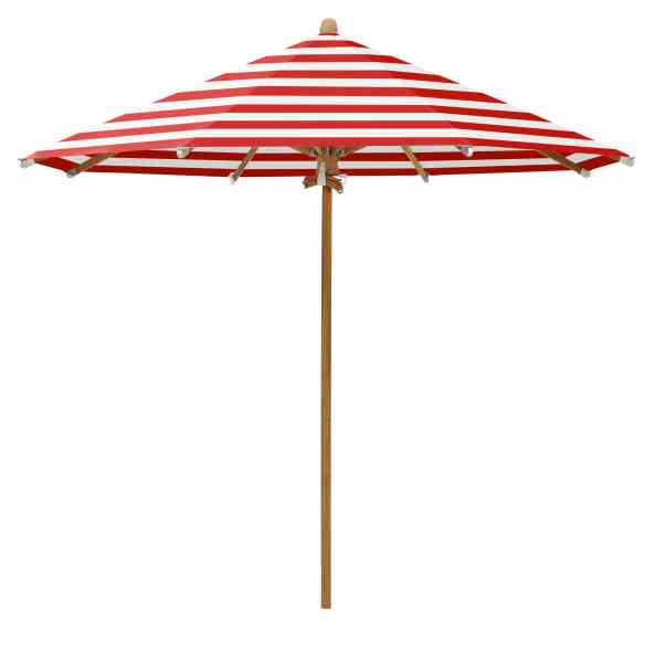 TEAKWOOD Sonnenschirm 300 cm rund, inklusive Schutzhülle