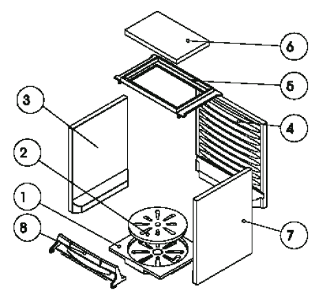 COSMO/PRIMA/STOLA/PAN/SIGMA/PUR Zugplatte Gussrahmen (Ziffer 5)