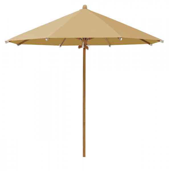 TEAKWOOD Sonnenschirm 350 cm rund, inklusive Schutzhülle