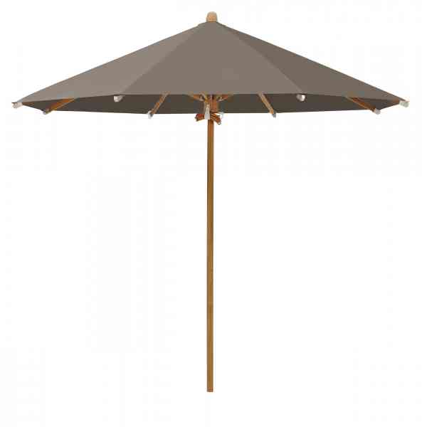 TEAKWOOD Sonnenschirm 350 cm rund, inklusive Schutzhülle