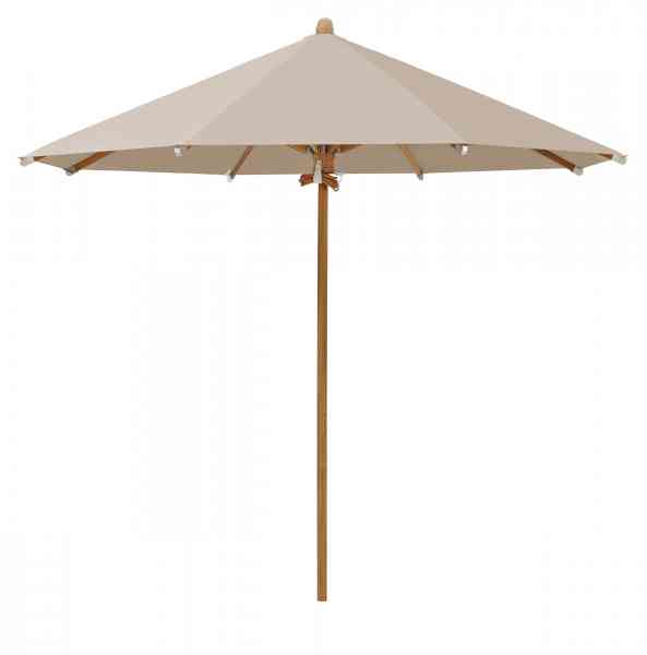 TEAKWOOD Sonnenschirm 350 cm rund, inklusive Schutzhülle